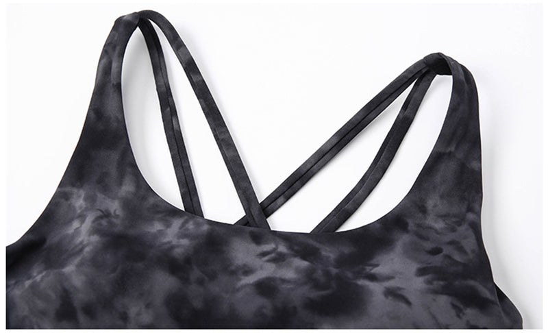 TOP DEPORTIVO TIE DYE  | BLACK